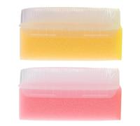 Healifty 2 Pz Spazzola Tattile Per Bambini Spazzolino Per Le Unghie Pennello Sensoriale Per Bambini Spazzola Da Massaggio in Silicone Spugna Neonato Cuoio Capelluto Pennello in Silicone