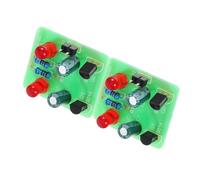 Healifty 2 Set Kit Saldatura Diy con Luci LED Lampeggianti Kit Apprendimento Elettronica per Scuola Pratica Saldatura con Effetti Oscillanti per Progetti Educativi e Riparazioni