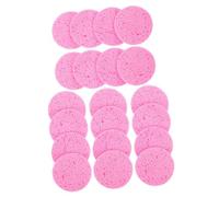 Healifty 20 pezzi Dischetti Struccanti in Cotone Naturale per Viso Sensibile Spugne Circolari per Pulizia Profonda Rimozione Trucco per Grassa e Punti Neri Colore Rosa