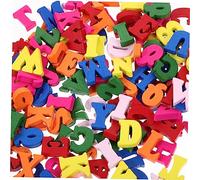 Healifty 200 pezzi Lettere in Colorate Altezza Lettere Artigianali per Decorazioni Te Materiale Leggero e Liscio per Apprendimento e Casa