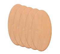 Healifty 20Pcs Ovale Fette di Legno Non Finiti Ritaglio Ovale in Legno Pezzi Tag per Il Fai da Te Craft Wedding Arti E Mestieri Progetti- 4X8cm