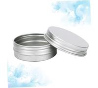 Healifty 24 pezzi Barattoli Crema Vuoti Alluminio con Coperchio Vite Contenitori Cosmetici Portatili Leggeri e Resistenti per Viaggio per Pomate e Trucchi senza Perdite Dimensioni Compatte