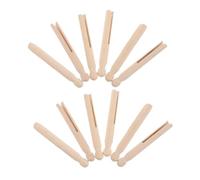 Healifty 24 Pezzi Mollette da Bucato Legno Mini Rotonde da Resistenti e Leggere per Appendere e Progetti di Cucito