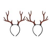 Healifty 2pezzi Cerchietto Natalizio Corna di Renna Fascia per Capelli Realistica per Costume per Ragazzo Ragazza e Adulti Uso in Feste e Servizi Fotografici