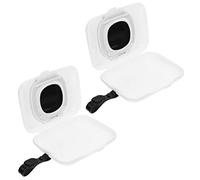 Healifty 2pezzi Contenitore Salviette Umide Portatile Scatola Dispenser Per Salviettine Da Viaggio Design Compatto e Leggero Per Uso Quotidiano