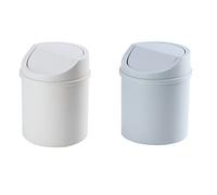 Healifty 2Pezzi Mini da Scrivania con Eleganti Contenitori per Spazzatura per Camera e Ufficio
