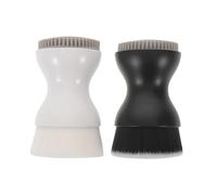 Healifty 2pezzi Spazzola Pulizia Viso Bifacciale Setole Silicone Spazzola Manuale per Lavaggio del Viso per Donna Strumento di Bellezza per Cura della Tascabile