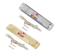 Healifty 2sets Mezuzah in Metallo Vintage Decorazione Mezuzah con Simboli Benedizione in Inglese Ed Ebraico Scrittura Religiosa per Porta
