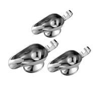 Healifty 3 pezzi Bricchi in Acciaio per Salse Ciotole Salsetta Piccole per Condimenti Olio e Spezie Resistente e per Uso Prolungato