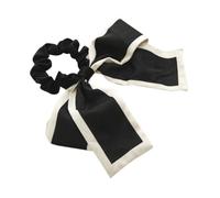 Healifty 3 pezzi Elastici per Capelli con Nodo Nero Fasce Elastiche per Ragazze e Donne Fermacoda Morbidi e Versatili per Capelli Medi e Lunghi Accessori Eleganti per Sport Yoga e