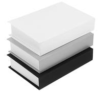 Healifty 3 Pezzi Minimalisti per Decorazione Casa Scaffali e da Aggiungi e Atmosfera Libreria o Bianco Grigio Nero