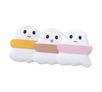 Healifty 3 pezzi Piumini Trucco Fantasma Mini per Donna Spugnette Cipria Morbide Uso Asciutto e Bagnato per Fondotinta Correttore e Crema Isolante Design Portatile per Viaggi e Shopping