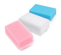 Healifty 3 pezzi Spazzole Bagno per Ragazzo Ragazza Morbide e Sicure Stimolazione Sensoriale Tattile Scrub Corpo Delicato Colore Chiaro Rosa Pallido e Azzurro Facile da Usare e