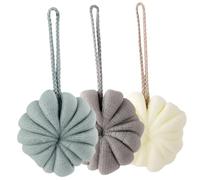 Healifty 3 pezzi Spugne da Doccia Esfolianti Morbide per Uomo e Donna Palline da Bagno Soffici per Pulizia Profonda e Rimozione Morta per Bagnetto e Cura Corpo