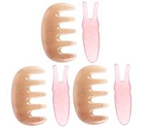 Healifty 3 Set Massaggiatore Pettine Per Gua Sha Grattacapo Penna Gua Sha Bordo Guasha Strumento Guasha Per Il Viso Attrezzo Pettine Massaggiante Mancare Profondo Cera D'api Divano
