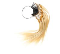 Healifty 30 pezzi Campioni Capelli Umani per Test Tintura Tavolozza Colori Professionale per Parrucchieri Campioni Naturali per Salon Facili da Trasportare e Conservare