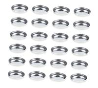 Healifty 30 pezzi Piatti Vuoti in Metallo per Ombretti e Fard Rotondi Accessori per Palette Trucco DIY Organizzatore Cosmetici Resistente e Leggero per Makeup Artist e Appassionati