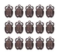 Healifty 35 Pezzi Ciondoli a Forma di Egiziano Vintage in Metallo Antico Rosso, Pendenti Leggeri per Creazione Gioielli Fai da Te, Simbolo di Protezione e Rinascita per Collane