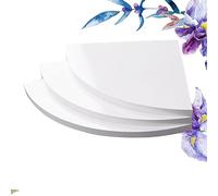 Healifty 3pezzi Mensole Angolari Da Parete Decorative Scaffale Muro Sospeso Estremità Rotonda Set Per Esporre Oggetti Realizzato in Pannello Composito