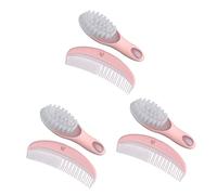 Healifty 3sets Pettini e Spazzole Per Materiale Kit e Toelettatura Per Rosa Design Anti- e Antistatico Promuove La Circolazione Sanguigna Sviluppo Cerebrale