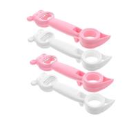 Healifty 4 Pezzi Apribottiglie in Acciaio Resistente e Apriscatole Manuale e Apribarattoli Multifunzionale per Cucina e Bar Design Robusto e Impugnatura Sicura per Bottiglie Lattine e