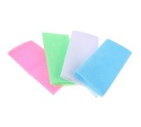 Healifty 4 pezzi Asciugamani Doccia Esfolianti in Nylon Flessibile Salviette Lunghe per Pulizia Corpo e Schiena Telo Esfoliante Portatile per Bagno e Viaggio Colori Misti