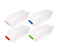 Healifty 4 pezzi Cesti Stoccaggio per Cucina Contenitori per Organizer da Cassetto Multifunzionali Colore Casual per Frutta e Oggetti Varie Leggeri e Pratici Ordinata Colore Colore Casuale