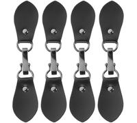 Healifty 4 Pezzi Ganci Chiusura Cappotti in Metallo E Pelle Sintetica Fermagli Per Maglioni E Giacche a Vento Fibbie Per Soprabiti Antivento Accessori Moda Per Uso Formale E Informale