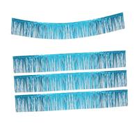 Healifty 4 pezzi Gonna da Frange Tinsel Blu per Decorazioni Feste Matrimoni e Compleanni Resistente per e Sfondo Festivo