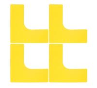 Healifty 4 Pezzi Marcatori Spot Angolo Retto per Allenamento Calcio e Tennis Tappetini Segnapunti in PP Resistenti e Visibili per Campi Sportivi