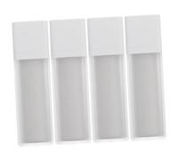 Healifty 4 pezzi Pompa Airless Opachi Quadrati Dispenser Lozione Ricaricabili Ermetici per Cosmetici Contenitori Vuoti da Viaggio Anti-perdita per Crema e Trattamenti