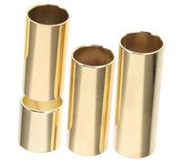 Healifty 4 pezzi Slide per Chitarra in Metallo Barre di Scorrimento per Chitarra Elettrica e Basso Diverse Misure Leggere e Portatili per Blues Jazz e Country Accessori Musicali Versatili