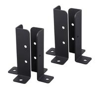 Healifty 4 Pezzi Staffe Base in Ferro Robusto per Fissaggio Montanti Recinzione Supporti Resistenti per Gazebo e Balcone Facili da Installare per Giardino e Veranda