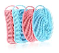 Healifty 4 Pz Spazzola Bagno Esfoliante Scrubber Per Cuoio Capelluto in Silicone Pettine Per Cuoio Capelluto Spazzola Per Shampoo Bambino Gel Di Silice Fare Un Bagno Pennello Da Massaggio