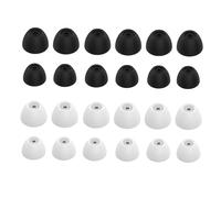 Healifty 4 set Copri Auricolari in Silicone Compatibili per Buds Tappi Ergonomici per Cuffie con Comfort Elevato e Riduzione Rumore Sostituzione Morbida per Auricolari Danneggiati Nero e