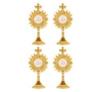 Healifty 4 Spille da Bavero Religiose, Spille per Prima Comunione e Battesimo, Fermagli per Colletto a Scialle in Metallo Resistente, Accessori Decorativi per Feste Religiose