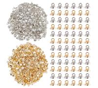 Healifty 400pcs Pin Occhio Bails Ciondolo Perla Connettore Foro Tazza Perla Vite Occhio per Mezza Forata Perline Gioielli Fare 0, 6