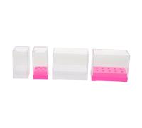 Healifty 4pezzi Espositore per Unghie in Ceramica e Acciaio al Tungsteno Contenitore per Kit per Unghie Organizer per Strumenti da Manicure Vassoio Portaoggetti per Punte per Trapano Scatol