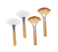 Healifty 4pezzi Pennelli per Trucco in Polvere Applicatori per Illuminante e Fard Strumenti per Trucco del Viso Setole ad Alta Densità Impugnatura Comoda