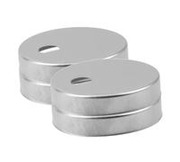 Healifty 4pezzi Tappi Vite per WC Accessori di Fissaggio Decorativi in Acciaio Inossidabile Copribulloni Rotondi per Sedile WC Componenti Hardware per Bagno