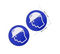 Healifty 5 Fogli Etichette Adesive Casco Sicurezza Stickers Autoadesivi Alta Visibilità e Resistenza Segnaletica Avviso per Macchinari Cantieri Industriali Facili da Applicare e Resistenti