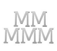 Healifty 5 Pezzi Lettere Acriliche Specchio Decorativo Autoadesivo Rimuovibile Adesivi da Parete per Decorazione Casa Soggiorno Camera Bagno