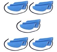 Healifty 5 Pezzi Panno per Pulizia del Flauto, Clarinetto e Ottavino Blu | Velluto Artificiale Bordi Rinforzati, per Pulizia Interna e Backstage, Delicato su Aste e Fori