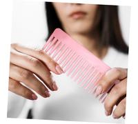Healifty 5 pezzi Pettine Denti Larghi per Capelli Bagnati e Secchi Pettine Districante in Plastica per Donne Adatto Capelli Ricci Sottili e Spessi Design Confortevole e Versatile