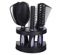 Healifty 5 pezzi Pettini e Specchio per Capelli Professionale Antistatico Kit Parrucchiera Compatto e Resistente per Styling Capelli Ricci e Cura Quotidiana