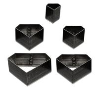 Healifty 5 Pezzi Punzoni in Acciaio per Cuoio Strumenti per Bucare Pelle con Fustelle di Taglio Preciso e Resistente per Artigianato e Borse Forme Varie per Forare Materiali Differenti