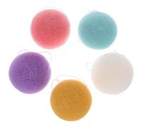 Healifty 5 pezzi Spugne Viso Esfolianti Morbide e Resistenti Spugna Pulizia Profonda Viso Delicata e Portatile per Routine Skincare Quotidiana Rimuove Cellule Morte Adatta Tutti i Tipi