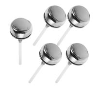 Healifty 5 Pezzi Tappi a Pressione per Bottiglie Erogatore di in Acciaio Inox e Alluminio Coperchi Riutilizzabili a Tenuta Stagna Compatibili Bottiglie Standard per Prodotti per la