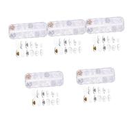 Healifty 5 Set Accessori Per Viti Per Occhiali Antinaso Riparazione Occhiali Naselli in Gomma Per Occhiali Cuscinetti Nasali Sostitutivi Occhiali Da Naso Gel Di Silice Bicchiere Forniture