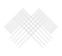 Healifty 50 Pezzi Bandiere da Giardino in Pvc e Filo D’acciaio, Bandiere di Irrigazione per Prato, Segnali per Marcatura Cortile, per Lavori Topografici e Paesaggistici Outdoor